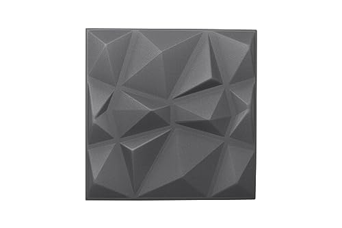 Nord Plus - Wandpaneele aus Styropor 3D Paneele für Decke Dekor Wandverkleidung Paneele (Dunkelgrau, 36) von Nord Plus