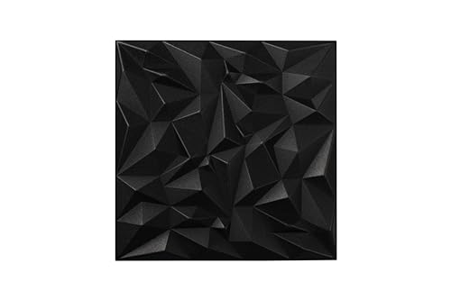 Nord Plus - Wandpaneele aus Styropor 3D Paneele für Decke Dekor Wandverkleidung Paneele (Schwarzer Kristall, 24) von Nord Plus