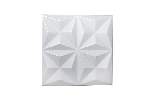 Nord Plus - Wandpaneele aus Styropor 3D Paneele für Decke Dekor Wandverkleidung Paneele (Star White, 12) von Nord Plus