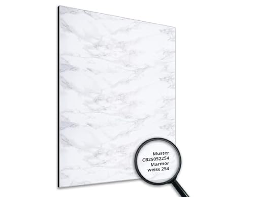 NORILIVING Muster Duschrückwand Fliesenersatz Dusche 20x29 cm Motiv Marmor weiß | Duschwand ohne Bohren 2 teilig | Aluverbundplatte 3 mm von Noriliving