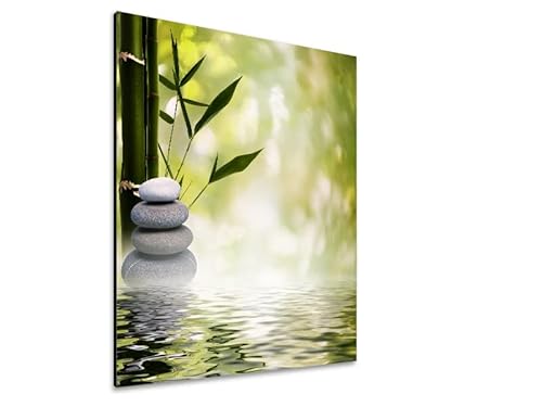 NORILIVING Muster Duschrückwand Fliesenersatz Dusche 20x29 cm Motiv Zen Bambus Wald | Duschwand ohne Bohren | Aluverbundplatte 3 mm von Noriliving