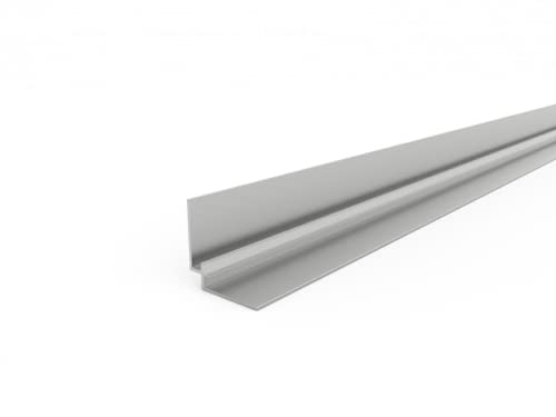 Noriliving Aluminium Profil Set für 3mm Aluverbund Duschrückwand (Silber matt) (Eckverbinder (Inneneck) Profil, 150cm Länge) von Noriliving