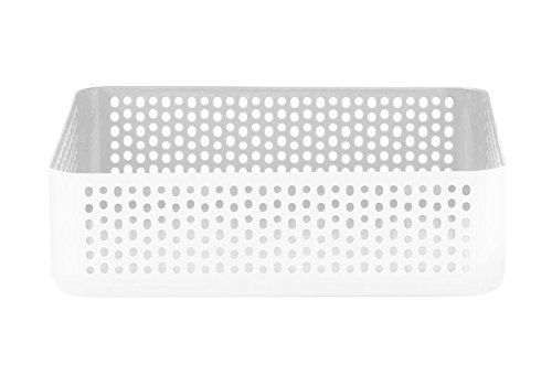 Normann Copenhagen NIC Nac Organizer, Stahl, weiß, H: 6 x L: 22,5 x D: 22,5 cm von Normann Copenhagen