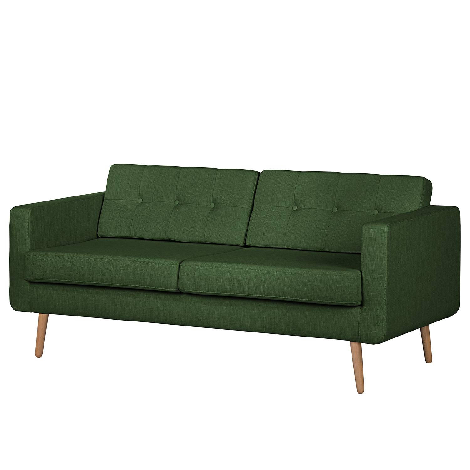 Mørteens Sofa Croom I 3-Sitzer Grün Webstoff 184x84x81 cm (BxHxT) Skandi von Norrwood