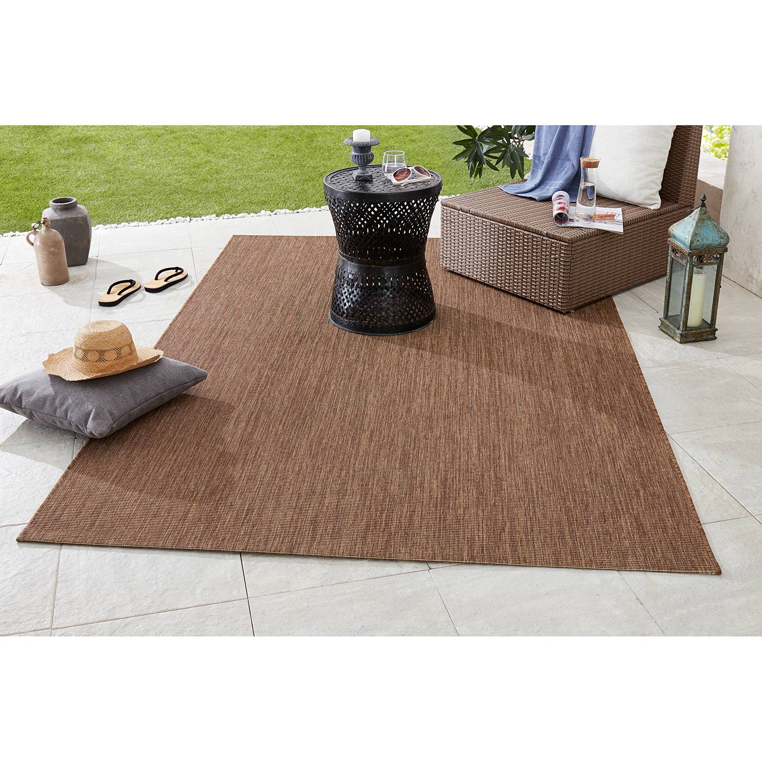 Bougari In-/Outdoor-Teppich Match Nougat Rechteckig 200x290 cm (BxT) Modern Kunstfaser von Northrugs