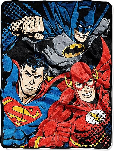Northwest Justice League Trio Micro Raschel Überwurf, 116,8 x 152,4 cm von Northwest