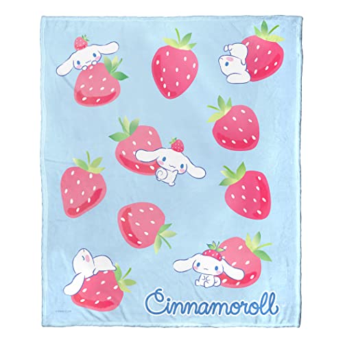 Northwest Cinnamoroll Silk Touch Überwurfdecke, 127 x 152,4 cm, Berry Lovable von Northwest