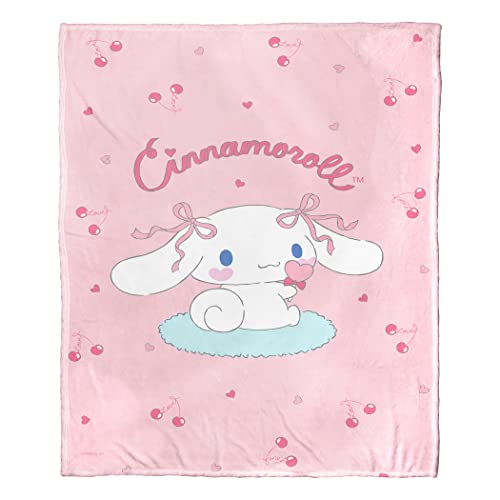 Northwest Sanrio Cinnamoroll Silk Touch Überwurfdecke, 127 x 152,4 cm, süß wie möglich von Northwest