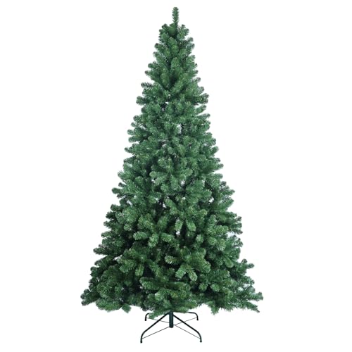 152cm/5ft künstlicher Weihnachtsbaum mit 527 Spitzen, PVC-Weihnachtsdekoration, Tannenbaum künstlich mit stabilem Metallständer, automatische Ausbreitung/Nahaufnahme Christmas Tree, Grün von NsiBan