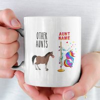 Lustige Tante Einhorn Tasse, Lustiges Geschenk Für Deine Tante, Geschenk, Knebel Weihnachtsgeschenk, Sie von NuurGifts