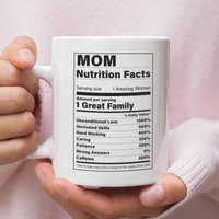 Mom Nährwerte Tasse | Lustige Mama Geschenk Für New Geburtstagsgeschenk Muttertagsgeschenk Life von NuurGifts
