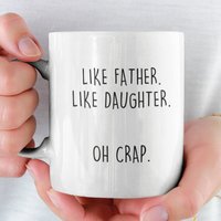 Papa Geschenkidee Von Tochter, Lustige Geschenkidee, Vatertag, Weihnachten, Geburtstagsgeschenk Für Kaffee Tasse Wie Vater von NuurGifts