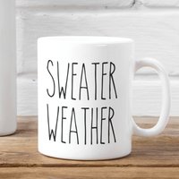 Rae Dunn Inspirierter Sweater Wetterbecher, Thanksgiving Becher, Herbst Kaffeebecher Geschenke, Rae-Dunn Inspirierte Tassen, Kaffeetassen von NuurGifts