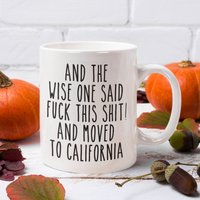 Umzug Nach Kalifornien Geschenk, Tasse, Co-Worker Umzugsgeschenk, Lustiges Geschenk von NuurGifts