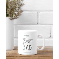 Weltbester Papa-Becher - Papa-Kaffeebecher Vatertagsgeschenk Von Tochter Papa-Geschenk Papa-Tasse von NuurGifts