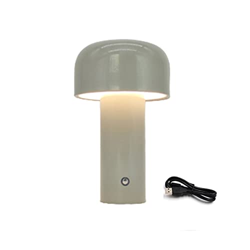 Mushroom Lamp, Touch Dimmbar Led Akku Tischlampe Wiederaufladbar Eingebaut 1800 Mah Batterie mit 3 Beleuchtungsmodi, Dekorative Tischlampe Pilz Lampe für Schlafzimmer, Nachttisch, Kinderzimmer ( Color von O·Lankeji