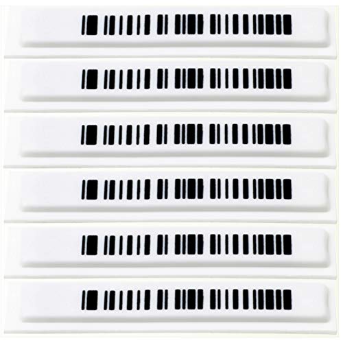 AM Klebeetiketten AM 58 KHz Sicherungsetiketten mit Dummy Barcode deaktivierbar Warensicherung Artikelsicherung (5000) von O&W Security