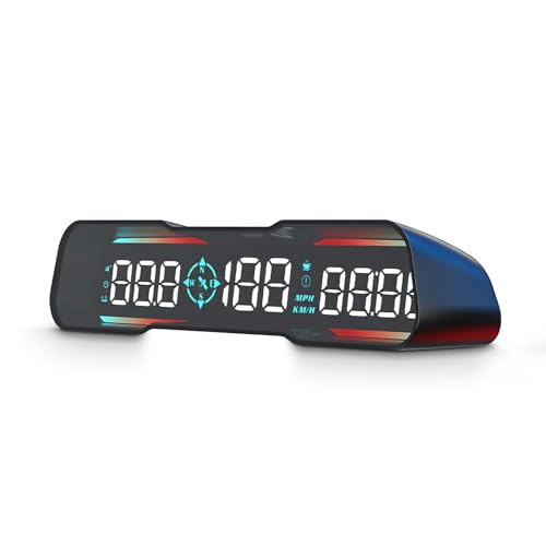 OBEST Car HUD Auto Head Up Display, Auto digital GPS Tachometer,auto Geschwindigkeitsmesser, Car speedometer,7 inch LED-Bildschirm von OBEST