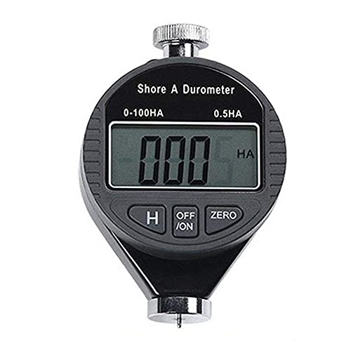 OBEST Digitales Durometer, Typ A, mit LCD-Display, Werkzeug zum Messen der Härte von Kunststoff, Gummi, Silikon und Reifen, Messbereich 0 – 100 HA von OBEST