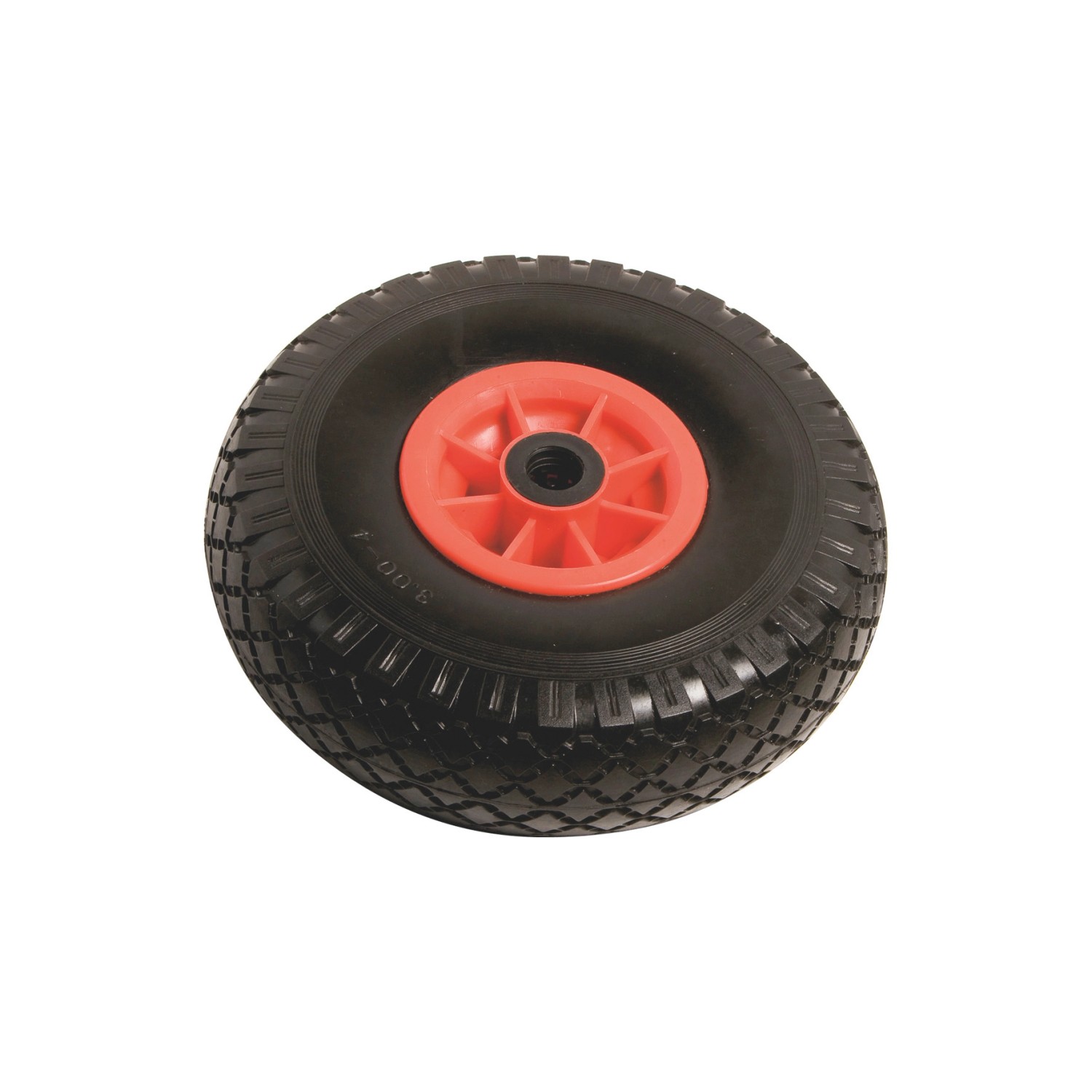 Reifen mit Kunststofffelge Rillenprofil Ø 260 mm 100 kg Rot-Schwarz Pannensicher von OBI