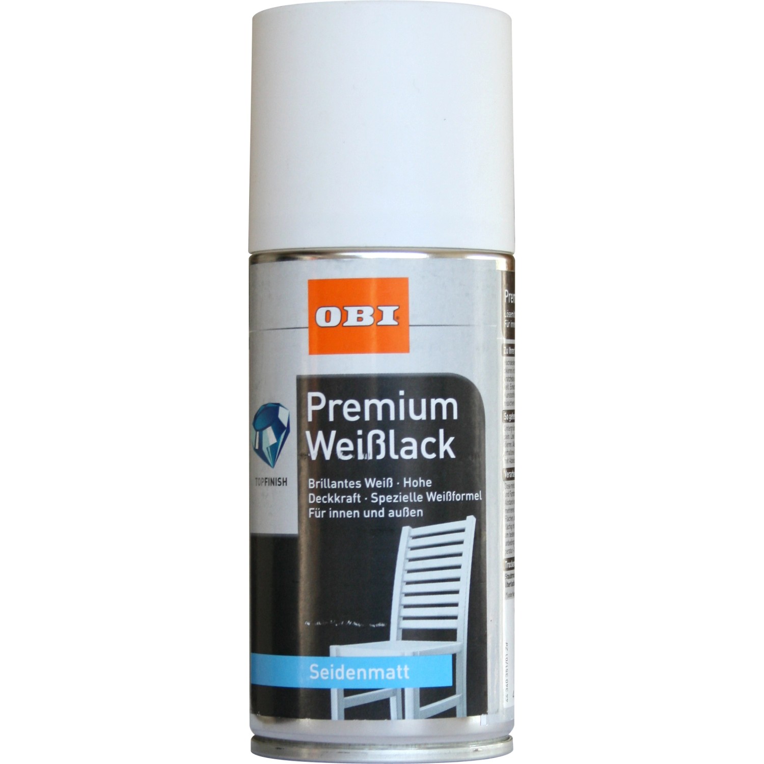 OBI Premium Weißlack Spray seidenmatt 150 ml von OBI
