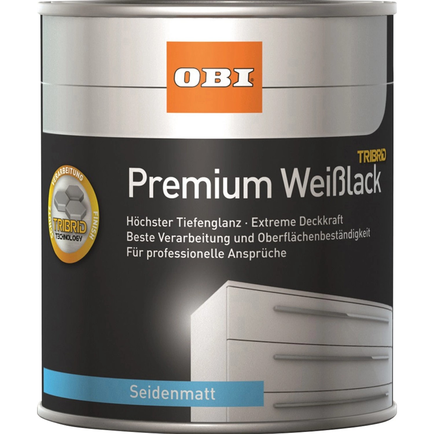 OBI Premium Weißlack Tribrid seidenmatt Weiß von OBI