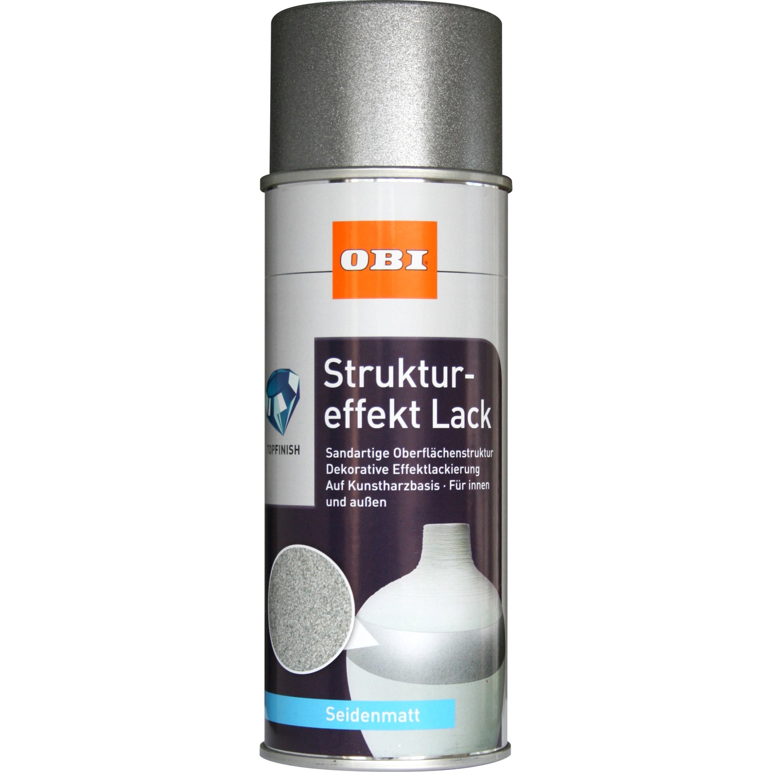 OBI Struktureffekt Lack Spray Anthrazit seidenmatt 400 ml von OBI