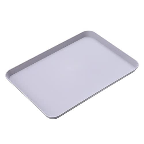 Fast Food-Tablett rechteckige Servierplatten für Fast Food-Tabletts für Indoor-Kunststoff-Haltestellen Brötchen Backform (C, One Size) von OBiQuzz