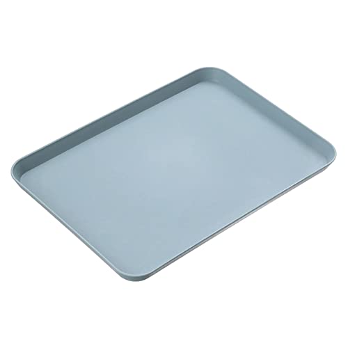 Fast Food-Tablett rechteckige Servierplatten für Fast Food-Tabletts für Indoor-Kunststoff-Haltestellen Brötchen Backform (D, One Size) von OBiQuzz