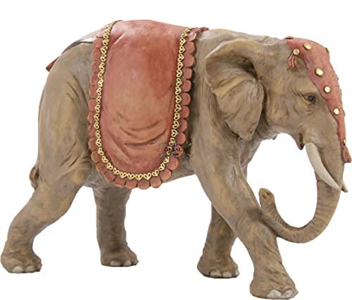 ÖLBAUM XXL Elefant 20 cm Figur für Weihnachskrippe, ausgeprägte und saubere Mimik, für 15-25 cm Figuren, hochwertige Verarbeitung von ÖLBAUM