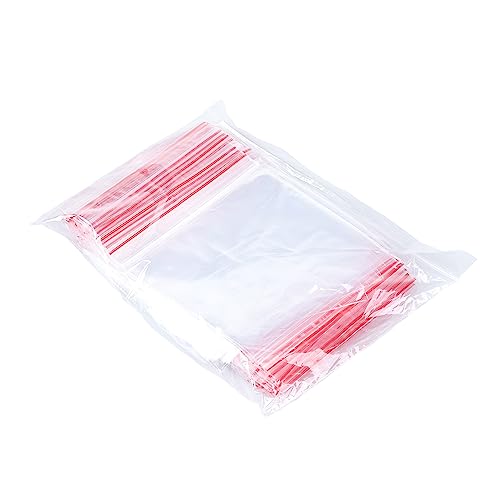 OFFICER PRODUCTS Zip Beutel Druckverschluss 15 x 20 cm / 100 Stück (1er Pack)/ Transparent Glasklar/Druckverschlussbeutel Zip Set/Zipper-Beutel/Polybeutel/aus Fester LDPE-Folie Lebensmittelecht von OFFICER PRODUCTS