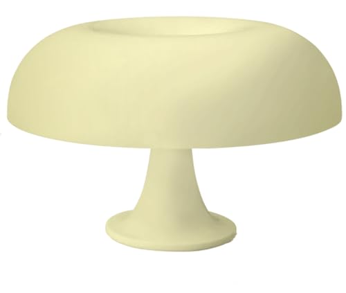 OKSANO Pilz Lampe, Cremefarbe Mushroom Lampe,Tischlampe Mit 3 Einstellbaren FarbenLED Lampe,Mushroom Tischlampe Für Moderne Beleuchtung Für Schlafzimmer Retro Wohnzimmer Dekor (Cremefarbe) von OKSANO