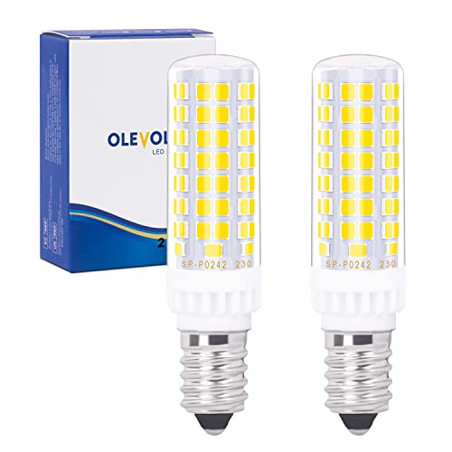 OLEVOLT LED Lampe E14 Dimmbar Neutralweiß 4000K LED Leuchtmittel 7W Ersatz 70W Halogenlampe E14 LED Birnen 770 LM, Kein Flackern Enegiesparende E14 Glühbirne, 2 Stück von OLEVOLT