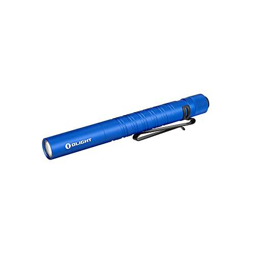 OLIGHT I3 T PLUS 250 LED | Taschenlampe für den täglichen Gebrauch mit Taschenclip | Maximale Leistung von 250 Lumen | Maximale Reichweite von 70 Metern | 28 Stunden Autonomie (blau) von OLIGHT