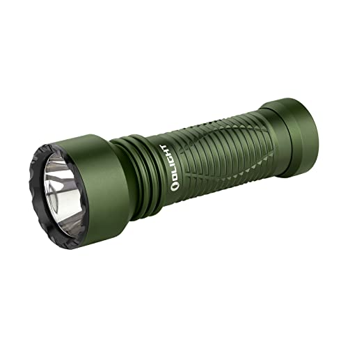 OLIGHT Javelot Mini LED taktische Taschenlampe mit einer runden Lichtquelle,Bis zu 1000 Lumen 600 M EDC helle Taschenlampe, wiederaufbare IPX8 Handlampe für Notfall, Patrouille, Camping(Grün) von OLIGHT