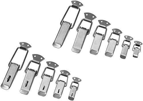 Spannverschluss Edelstahl in 6 Größen und 2 Varianten (Normal & Abschließbar) wählbar 30mm, 45mm, 55mm, 65mm, 75mm, 85mm (Ausführung: nicht abschließbar, 85mm) von ONPIRA