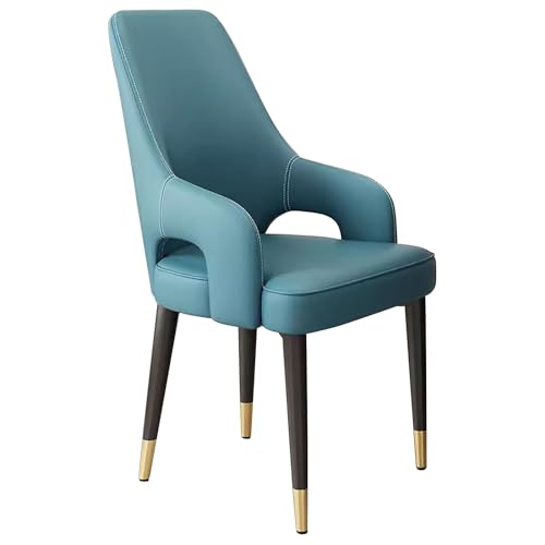 OOPST Esszimmerstühle, Esszimmerstuhl, Küchenstühle, Moderne Stühle Esszimmer, Zeitgenössischer Polsterstuhl, für Das Heimcafé (Color : Blue) von OOPST