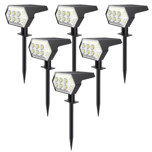 OOTDAY Solar Spotlights, wasserdicht IP65, 108 LEDs, 4 Helle Modi, breiter Winkel, ideal für Wand, Terrasse, Gehweg, Garten und Landschaftsbau von OOTDAY