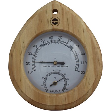 OPA Sauna-Thermo- und Hygrometer, Holz, finnisches Design von OPA
