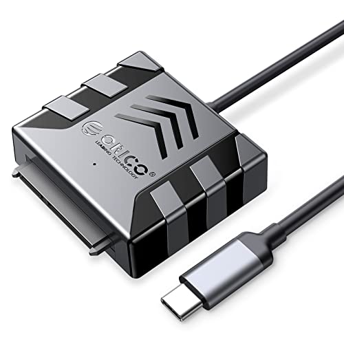 ORICO SATA Kabel Adapter,USB C zu SATA III Kabel für 2,5 Zoll HDD/SSD Festplatten,Unterstützt UASP,mit 50cm Kable (S1-3C-5) von ORICO