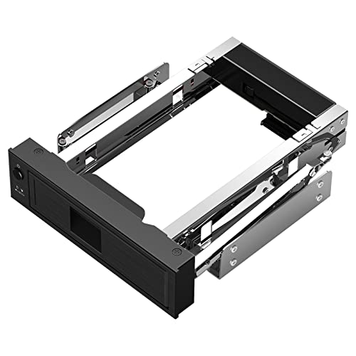 ORICO Wechselrahmen / SATA Mobile Rack | SATA I/II/III HDD Fesplattenrahmen im 5,25" Laufwerksschacht | Anti-Vibrations-Kit | Abschließbar von ORICO