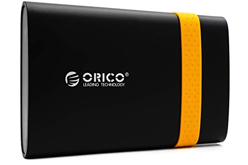 Orico 500GB Externe Festplatte 2,5 Zoll USB 3.0 tragbare Mobile HDD Backup Speicher extern für Fotos PC TV Laptop Notebook Computer ps4 ps5 Xbox kompatibel mit Windows Mac OS Linux - orange von ORICO