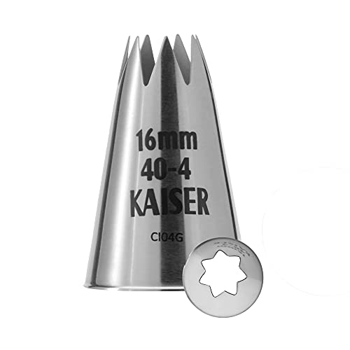 Original Kaiser Sterntülle 16 mm, Spritztülle, Edelstahl rostfrei, falz- und randfrei von ORIGINAL KAISER