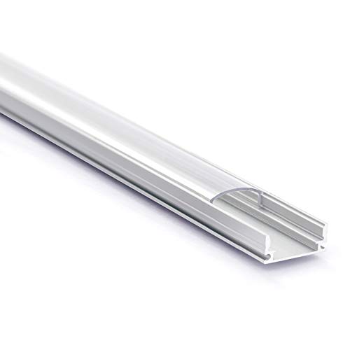 Aluschiene für LED Strips für Led Streifen bis 12 mm, 2 m klar, Aluabdeckung von ORION LIGHTSTYLE