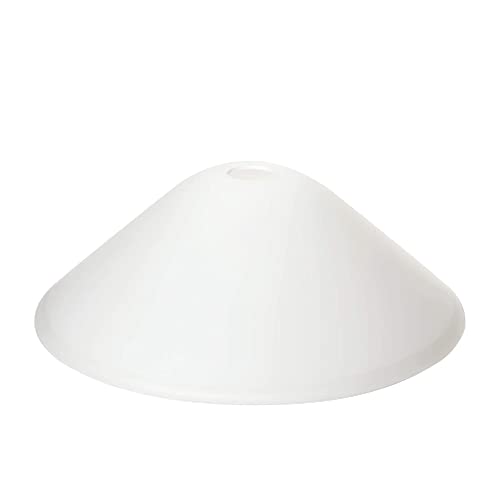 Ersatzglas Lampenschirm (Ø 380 mm), Öffnung für E27 Fassung, 130 mm hoch, Glaskegel, matt, Weiß von ORION LIGHTSTYLE