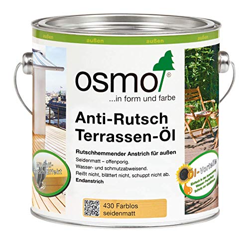 Osmo 430D, Terrassenöl, Anti-Rutsch, transparent, 2,5 l von OSMO