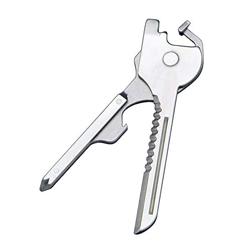 6-in-1 Multifunktionales Keychain Utility Key Multitool für Schlüsselbund faltenden Werkzeug von OTNE