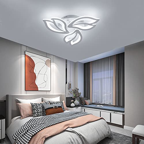 OTREN LED Deckenleuchte Modern, 36W Lampen Deckenlampen für Kücher Wohnzimmer Schlafzimmer, 6500K Kaltesweiß, 3600LM, 3 Blütenblättern von OTREN