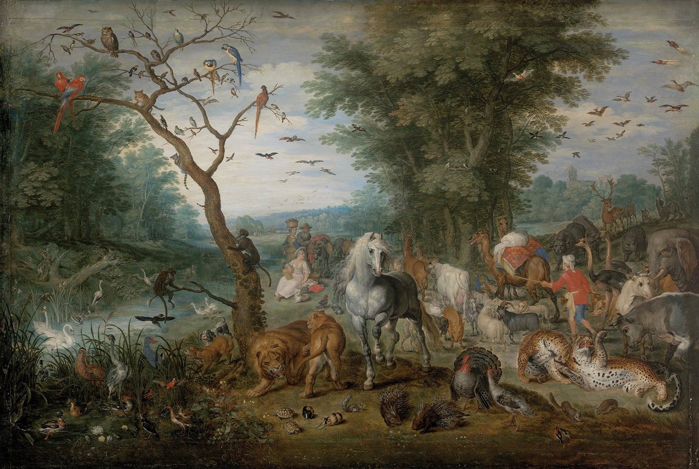 Kunstdruck Paradise Landscape with Animals Pieter Bruegel Sankt Paradies Tiere B, (1 St) von OTTO