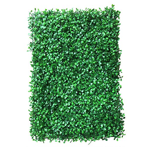 OUKANING 12pcs Künstlich Hecke Pflanzen Zaun Bildschirm grüne Wand Panels Dekor Faux Pflanze Wand Hintergrund 60x40cm von OUKANING